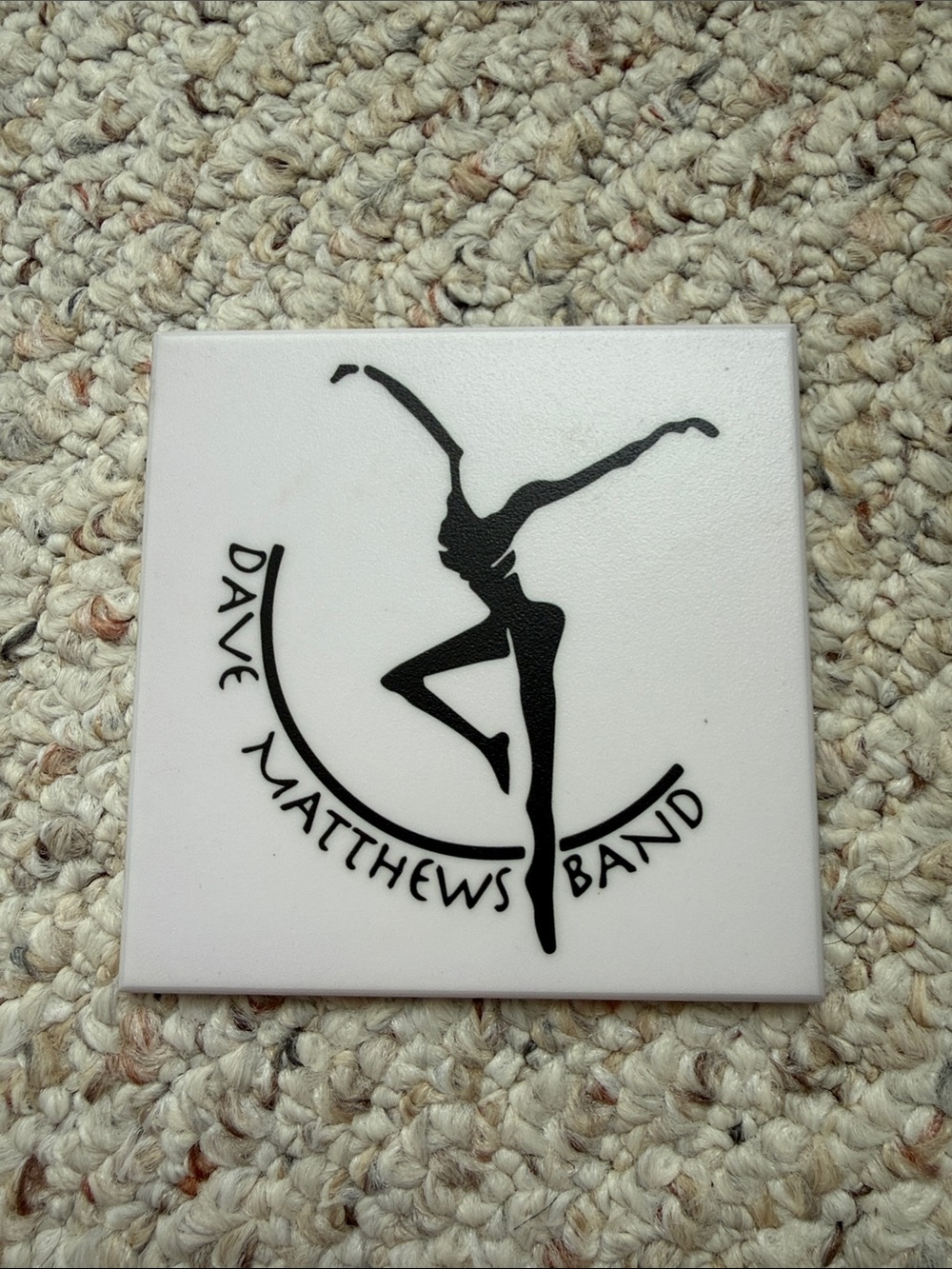 Dmb Dave Matthews band coaster drinks Black & White bar Tile Art rare Firedancer